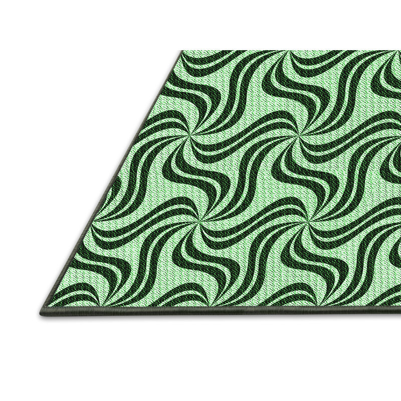 Tapis vert / noir, Rectangle 5 pi x 7 pi