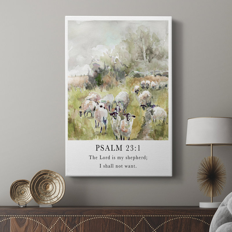 Psaumes 23: 1 - galerie Cavas personnalisée, H 48 po x l 32 po