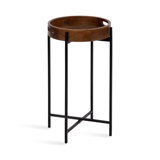 Smita Solid Wood Tray Top End Table