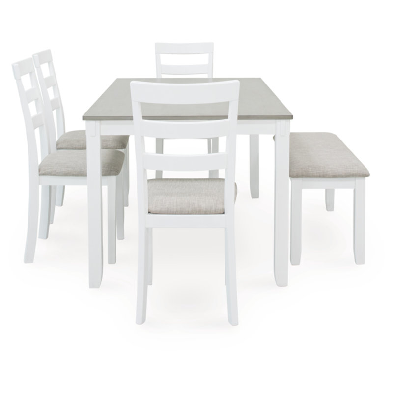 Nazihah Dining Set, White