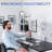 White Pneumatic Arm Single Monitor Wall Mount