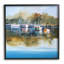 Ba-063 - Peinture encadrée d'une marina