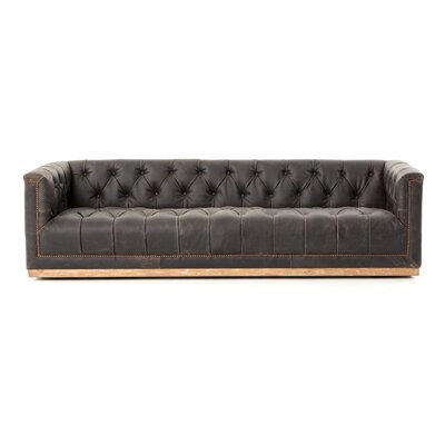 Byer 95"" Genuine Leather Tuxedo Arm Sofa -  Birch Laneâ¢, STSS2224 39938137