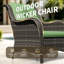 Chaise de patio avec coussins et repose-pieds Netta-129077749