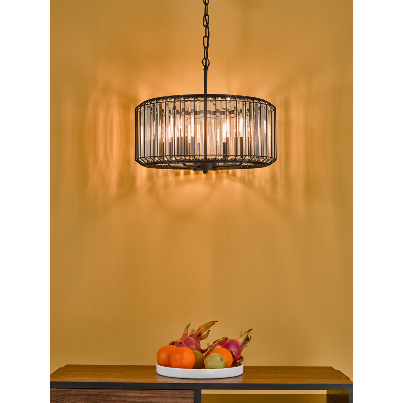 Avryl - Light Matt Black Pendant, 4