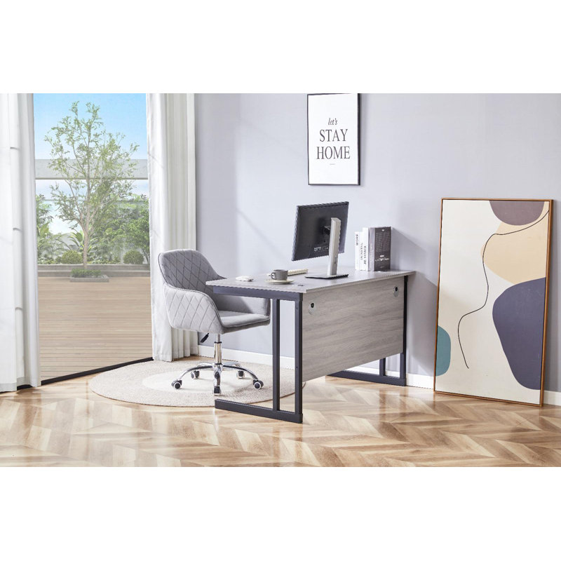 Alye Piece Computer Desk Office Set, Gray