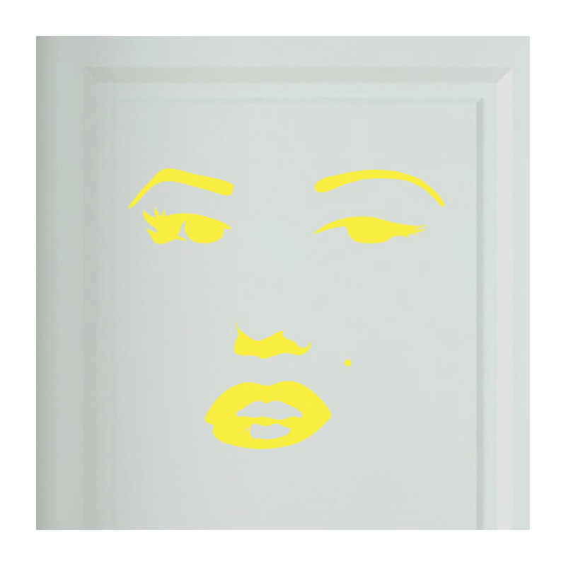 Entertainment Wall Decal, Bright Yellow