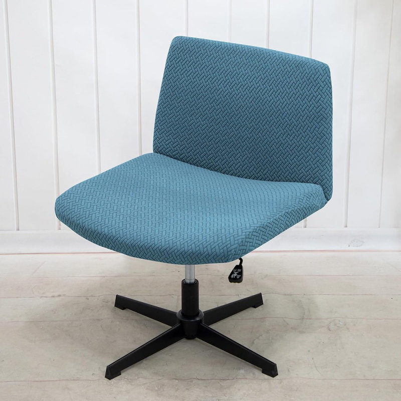 Housse pour fauteuil de bureau Livego, Polyester bleu