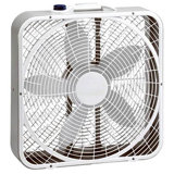 Lasko 3 Speed Weather Shield Performance 20" Box Fan W/ Handle, White (4 Pack)