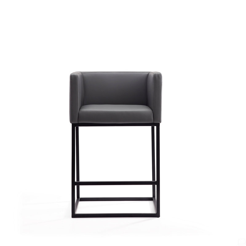 Tabouret de comptoir en métal, Noir