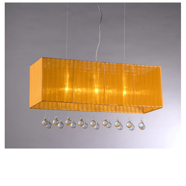 Rushville 3 - Light Kitchen Island Pendant, Orange