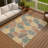 Machine Washable Indoor/Outdoor Jozwiak ACN2384 Floral Rug-856913229