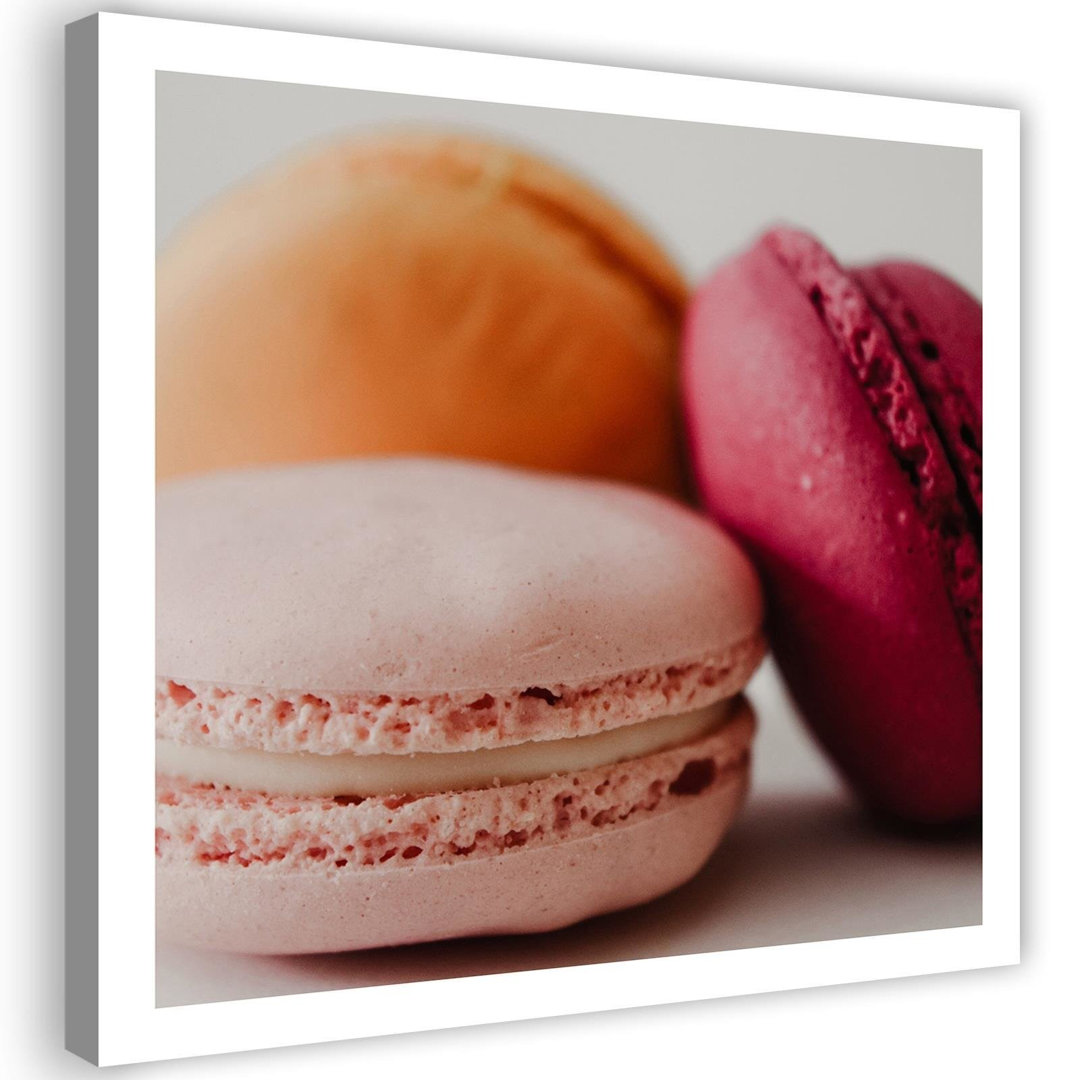 Leinwandbild Pastel Macaroons