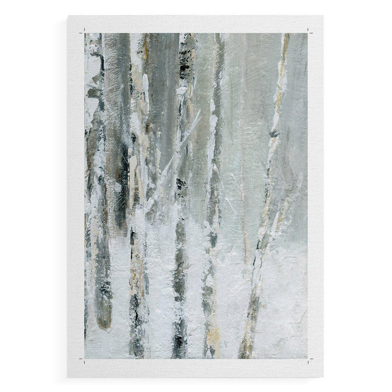 Bouleau enneigé III - Impression sur toile seulement - NON-CADRE, H 36 po x l 24 po