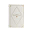 Ensemble de 2 boîtes de rangement en simili-livre, similicuir blanc, accent doré