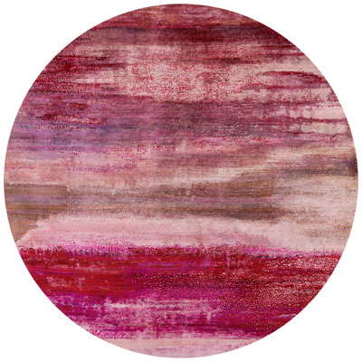 Tapis abstrait rose