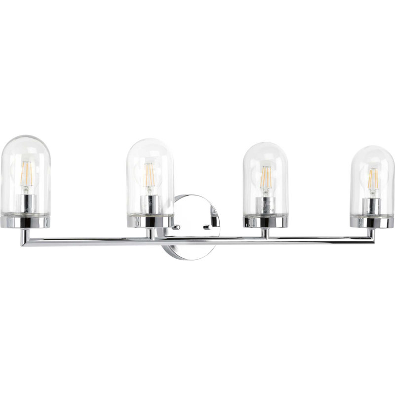 Éclairage pour meuble-lavabo 4 lumières Drubin, Chrome poli
