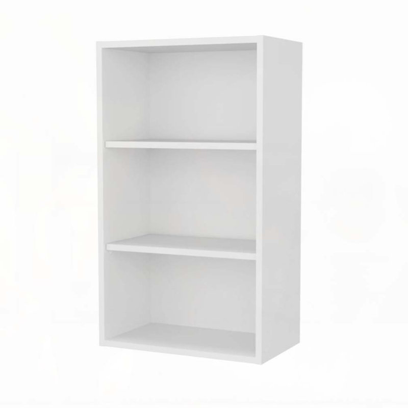 Armoire murale blanche avec rangement ouvert, Blanc
