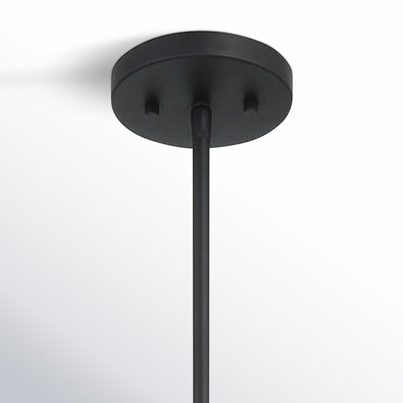 Lustre linéaire moderne noir mat à 2 lumières Pearson, Noir mat