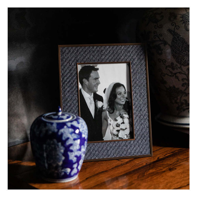 Rattan Picture Frame, Midnight