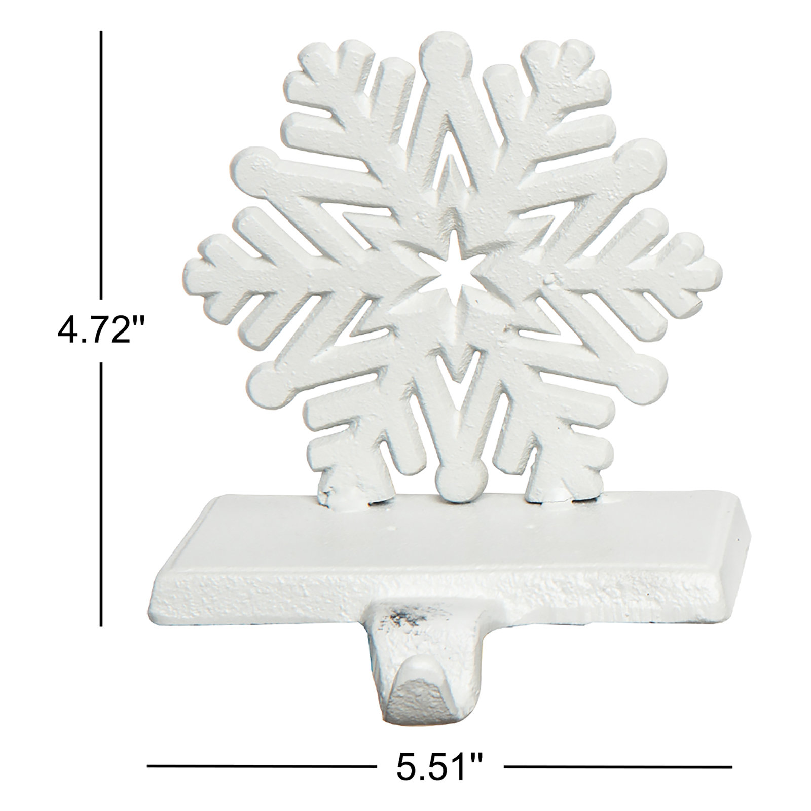  Cast Iron Snowflake Stocking Holder Set Home Decorations Set of 3 Christmas