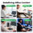Ergonomic Mouse Pad And Keyboard Wrist Rest Set, Super Soft Memory Foam Desk Wrist Support For Computer Keyboard, Non-Slip Arm Palm Rests Cushion For Typing Gaming Office Laptop Mac