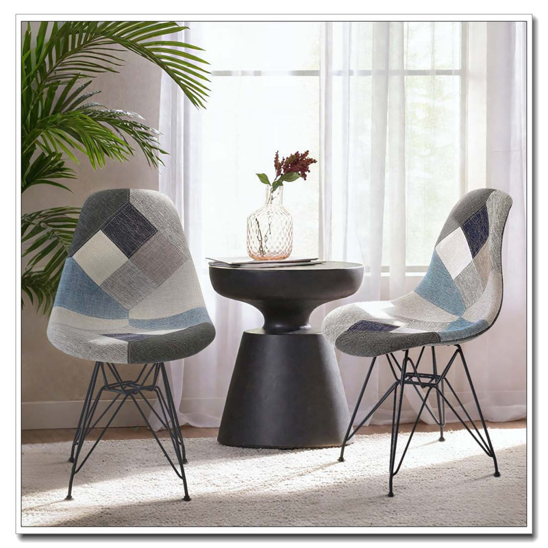 Patchwork Accent Chair Dining Armchair