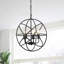 Luminaire suspendu noir 4 lumières Elenia