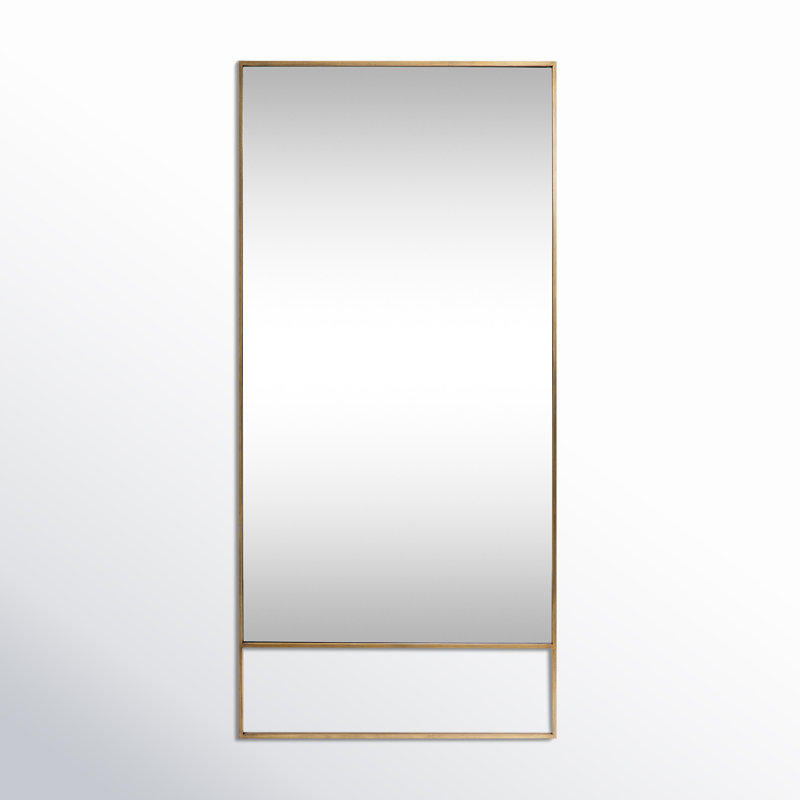 Miroir pleine grandeur Oversal, Doré