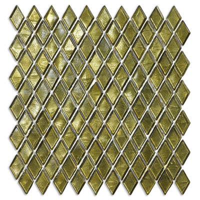 Cempaka 7/8" x 1-5/8" Diamond Glass Mosaic