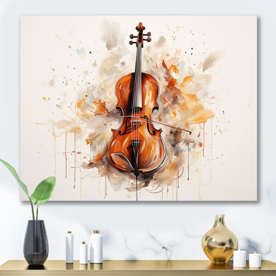 Cello Contour Rich Brown III sur toile