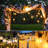 27FT 25-Bulb Solar-Powered Outdoor Globe String Light Shatterproof