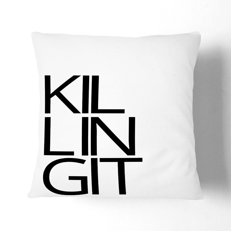 Killing It Scatter Cushion, 55cm H x 55cm W x 20cm D, Stone