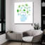  «Organic Tea 3» par Farida Zaman, art mural en verre acrylique, 36 po x 36 po-1426540609