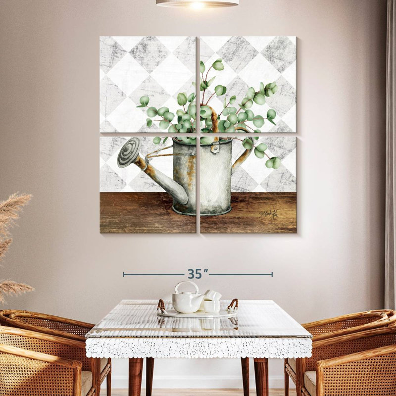 Arrosoir blanc Harnek Eucalyptus, H 45 po x l 45 po