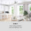 132cm Ceiling Fan with Light Kit-42115071