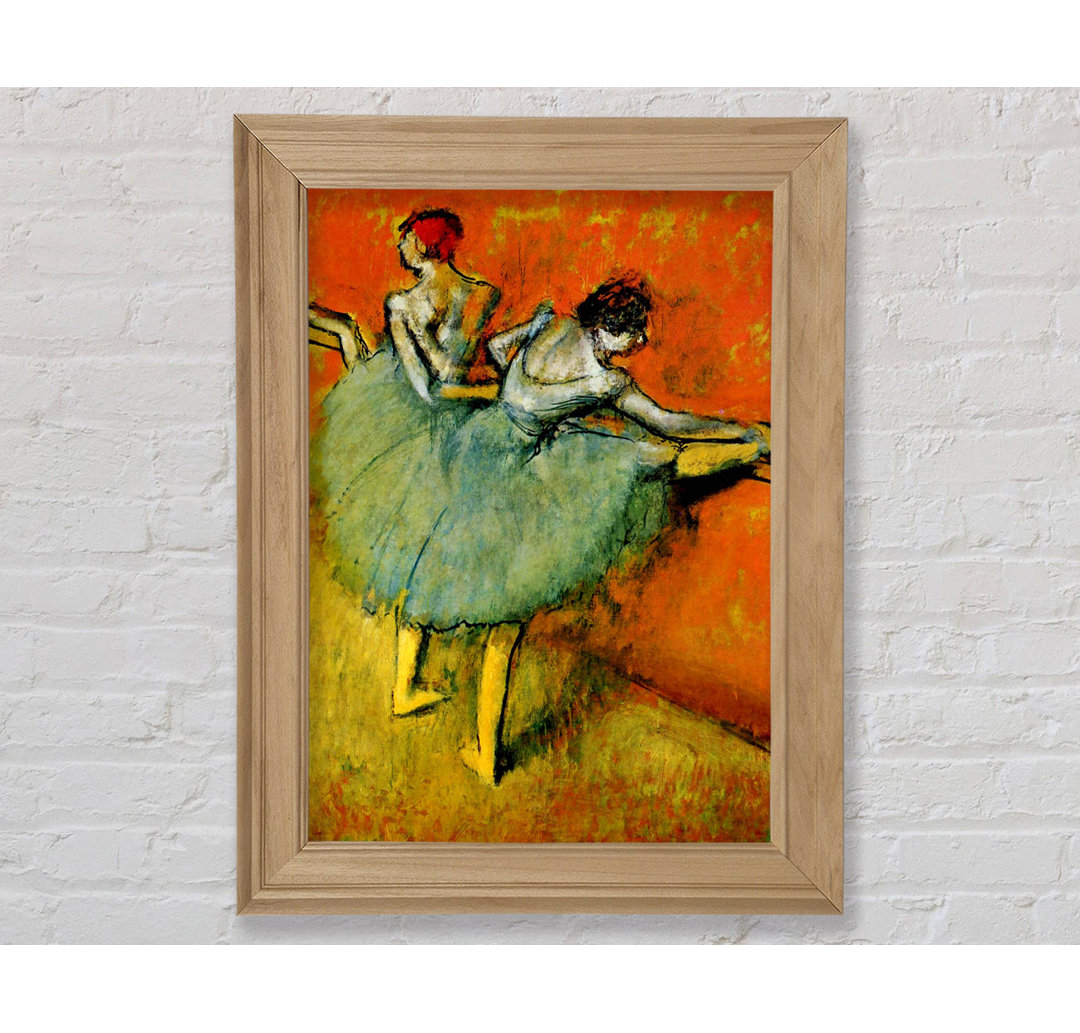 Degas Ballerina Zwillinge Gerahmter Druck