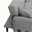 Folding Ottoman Sofa Bed with stereo (Grey)