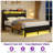Modern Upholstered Platform Bed with Headboard, USB Charging Station & LED Lights-1449381649-1449381663-1464360062