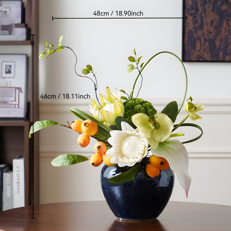 Ornements de fleurs simulées