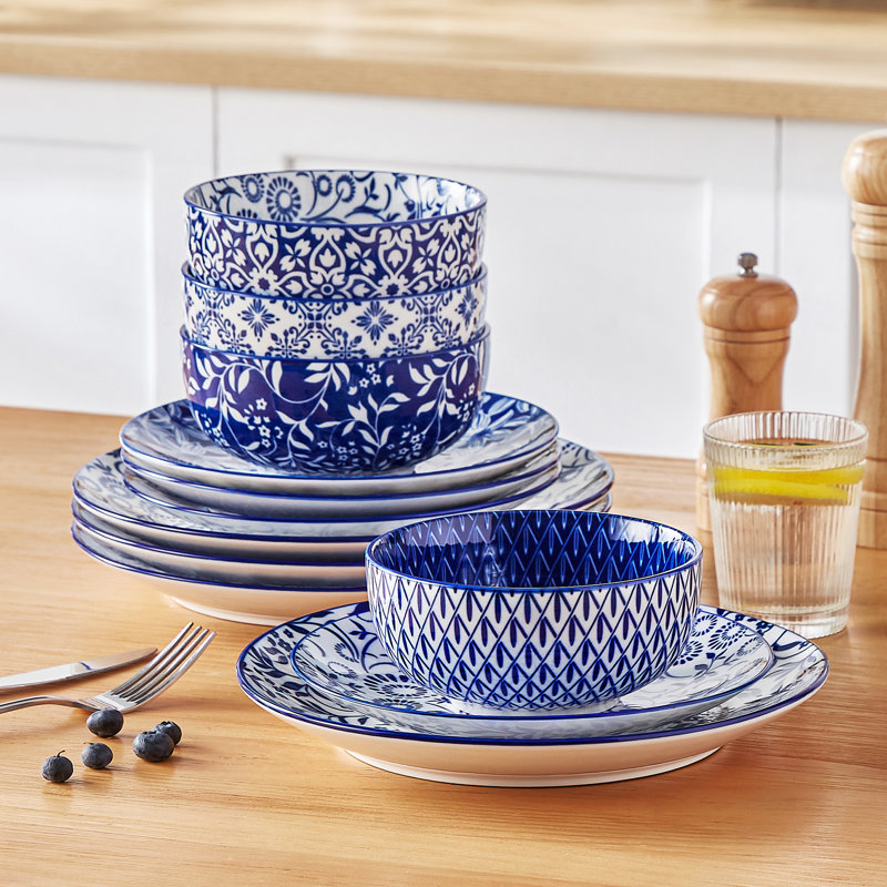 Piece Porcelain China Dinnerware Set - Service for 8