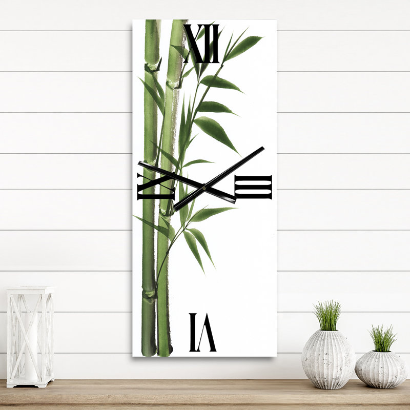 Détail de l'horloge murale Bamboo I, Petit
