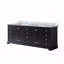 Meuble-lavabo double 84 po x 22 po, comptoir en marbre de Carrare-46124955-46124952