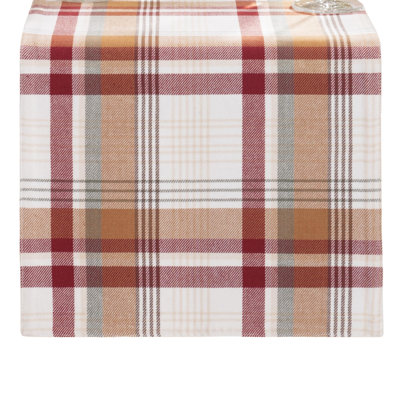 Chemin de table en coton écossais Home Fashions Seneca
