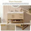 Ensemble de meuble-lavabo simple 36 po avec comptoir en pierre frittée et lavabo en céramique-728850455