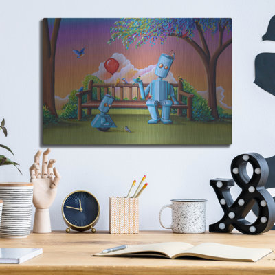 Art mural en métal Trinx «Faire des amis» par Cindy Thornton