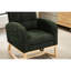 Chaise berçante de salon foncé avec tissu doux, structure et poche latérale pour fauteuil de détente à long terme, repose-pieds réglable, base stable-895455298