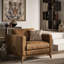 Fauteuil club en cuir pleine fleur de 42 po Burwell