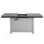 Table de foyer extensible rectangulaire en alliage d'aluminium, 50 000 BTU