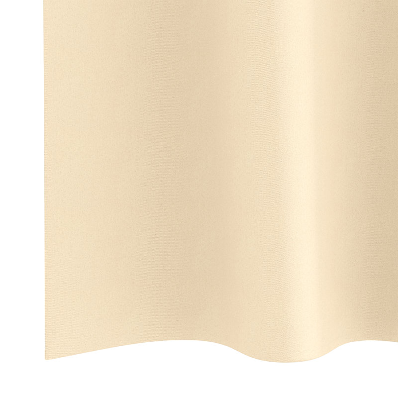 Tacorian Curtain Pair, 140cm Width x 140cm Drop, Cream